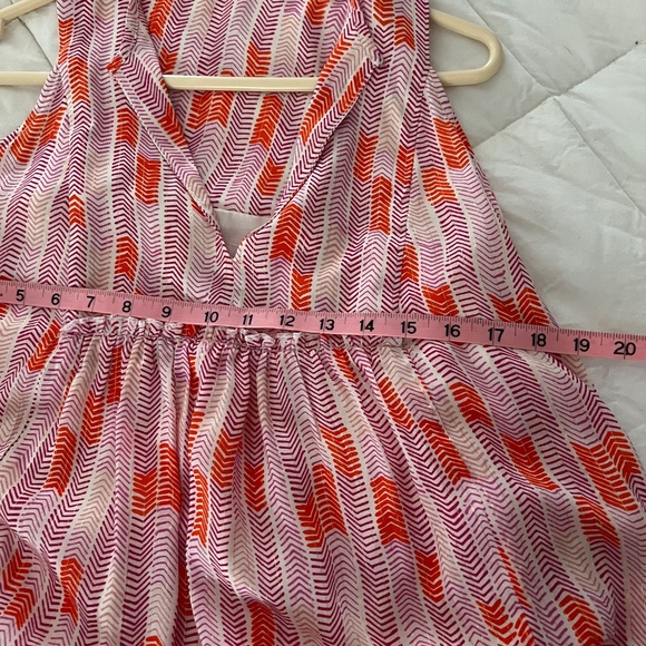 LEMLEM sundress size S, orangey peach and white. - Picture 5 of 5